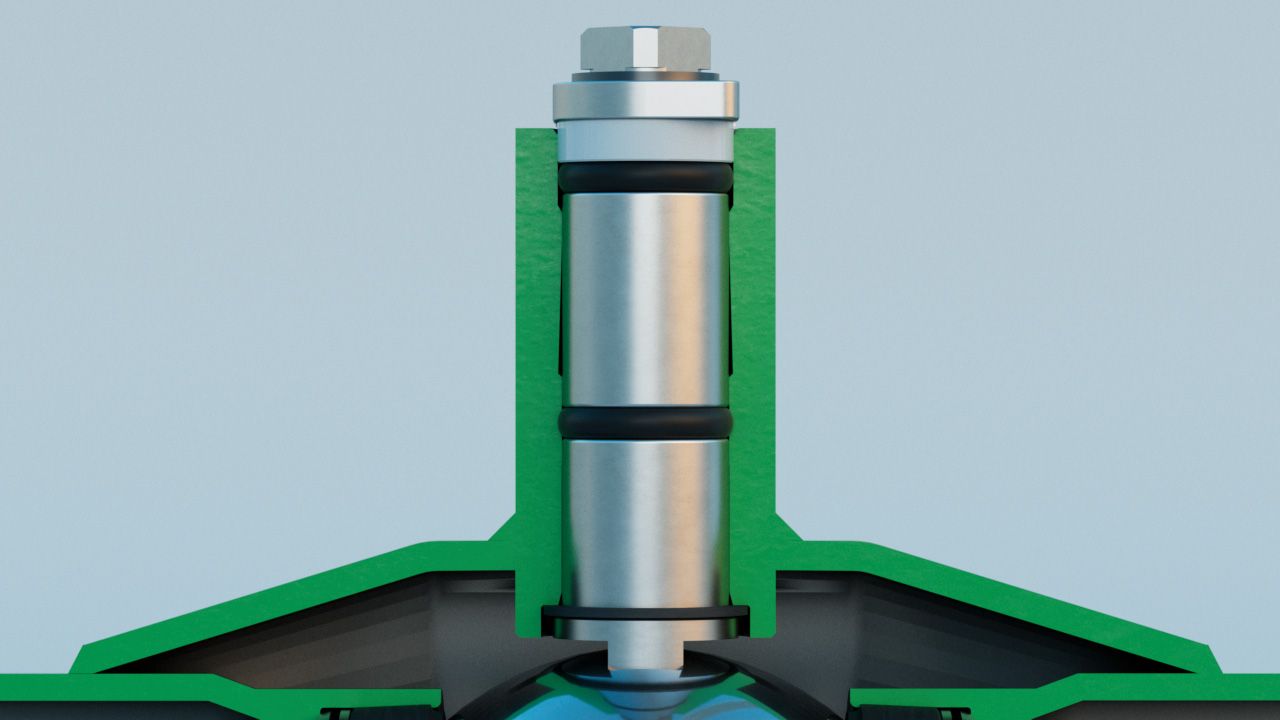 Vexve kuglasti ventil Blow-out safe stem